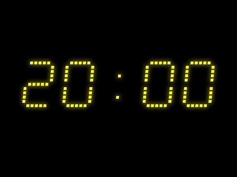 20 minutes Yellow Glow Countdown | Silent LED Timer