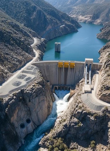 Concrete, steel, and precision — this is how a dam is built ⚙️ #DamBuild #Engineering #Timelapse | Dreamy Houses