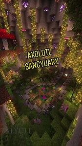 Exploring the Axolotl Sanctuary in Minecraft