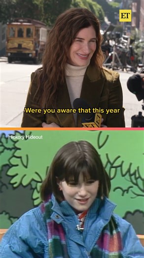 Kathryn Hahn's first co-stars, Nutso and Shirley Squirrely, would be proud to see how far she's come. 🐿️ 🥹 | Entertainment Tonight