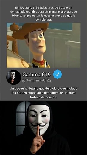 In Toy Story (1995), Buzz's wings were too big to fit through the hoop.