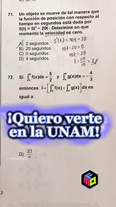 158 ✅ Guía Examen UNAM Área 1 | MATEMÁTICAS: Ejercicio sobre Integrales Definidas #examenunam #guiaunam | MQF Admisión | Facebook
