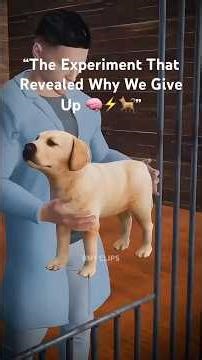 Learned helplessness: why we give up??￼ 🧪🐕#youtubeshorts #shorts ￼