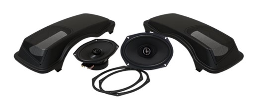Hogtunes Saddlebag Speaker Lid Kit With XL Speakers For Harley Touring 1998-2013