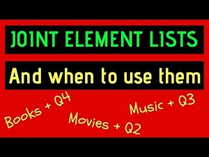 Joint Element Lists and When to Use Them - MicroStrategy