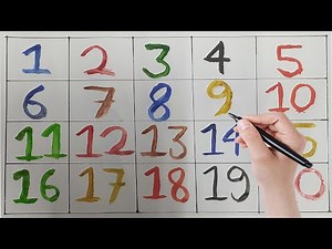 123456 | 123456 Number Learning | 123456 Number Counting | 123456 Numbers Writing