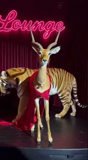 Zootopia2 IRL #Gazelle #zootopia #zootopia2 #tiger #dancing #zoo #show #IRL