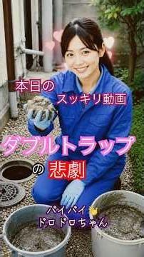 本日のスッキリ動画🥰「ダブルトラップの悲劇」洗面排水のドロドロちゃん #フォロバ #排水管高圧洗浄 #ホームエクスプレス #スッキリ #スカッと #ダブルトラップ
