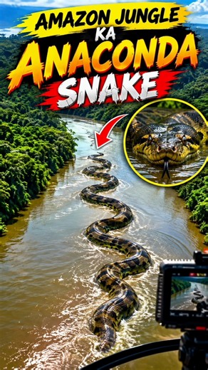 The Giant Anaconda of the Amazon Jungle 😱🐍