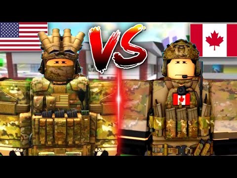 The U.S Military vs the Canadian Army! | Roblox Brookhaven RP