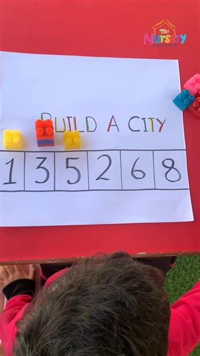 When play turns into learning 💛 Building a city and building creativity, one block at a time 🧮 #activityforkids #sensoryplay #finemotoractivity #thenursery #grossmotorskills #caironursery #kids #finemotordevelopment #fypreelsシ゚viralシ #mathematics | The Nursery