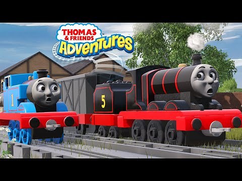 Runaway James' Crash! | The Adventure Begins | Toys in Trainz Remake | Thomas and Friends