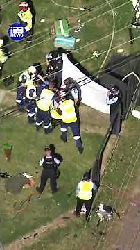 Police officer freed after serious crash | 9 News Australia