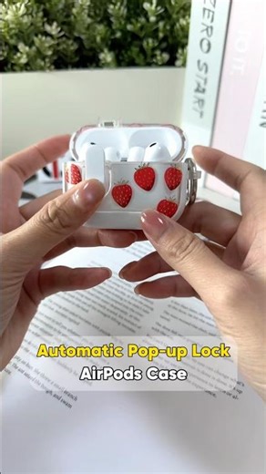 Automatic pop-up lock AirPods case #airpodscase