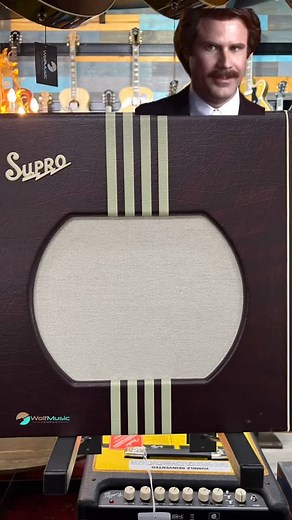 But also…check out this Supro 1822RBURC Delta King 12 - Limited Edition ‘Ron Burgundy’ amp. ✔️Rich mahogany? Check. ✔️Jazz flute optional? Sure. ✔️Tone so smooth it could read the news. Come try it out before someone else puts it in a glass case and calls it a big deal.  https://www.wolfmusiccompany.com/products/supro-1822rburc-delta-king-12-limited-edition-ron-burgundy . . . #StayClassy #WolfMusicCompany #SuproDeltaKing #RonBurgundyVibes | Wolf Music Company | Facebook