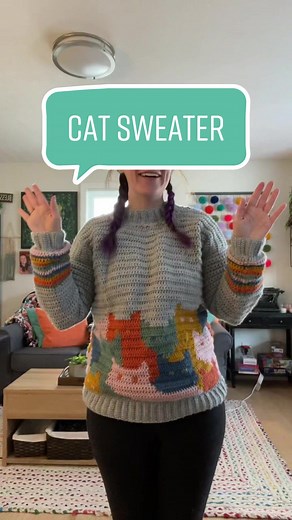Crochet Cat Sweater Tutorial with Loops & Threads Yarn