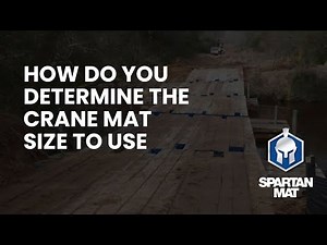 How do you determine the crane mat size to use?