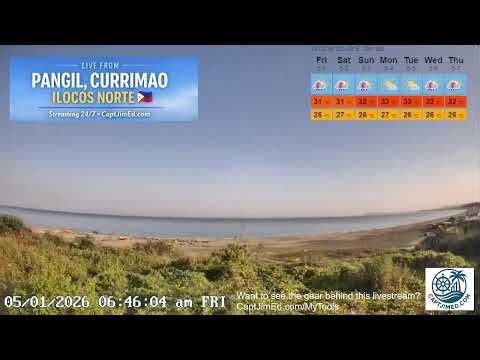 🌅 Live Beach Cam from Pangil, Currimao, Ilocos Norte, Philippines