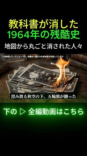 教科書が消した1964年の残酷史 地図から丸ごと消された人々 #昭和秘話 #1964年東京オリンピック #都市整備の闇 #消された集落 #強制移住 #歴史の真実 #昭和の残酷史