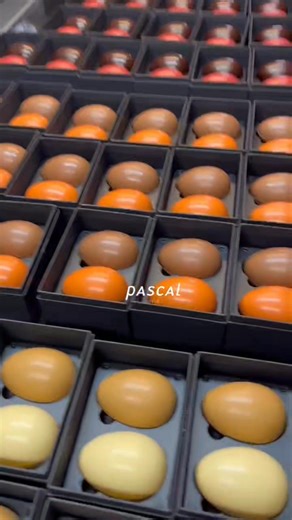 25K views · 108 reactions | Påskesalg er i gang med både klassisk påskeegg men også NYHET med sjokolade med fruktsukker smak av pasjon, jordbær, bringebær og yuzu. Veldig spennende! Pascal Konditori | Pascal Konditori | Facebook