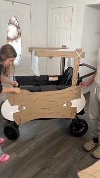 Step-by-step on my Flintstone Car wagon #wonderfold #flintstones #halloween