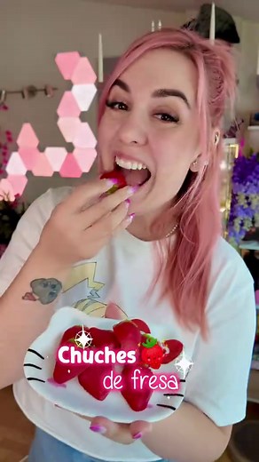 Chuches de fresa caseras con fruta natural