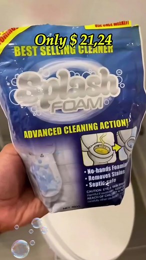 Splash Foam Toilet Cleaner - Self Activating Miracle Powder for Toilet Bowl Cleaning