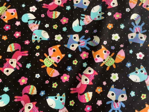 Flannel Fox, Dog, and Cat From Fabri-quilt Cuddle Prints - Etsy