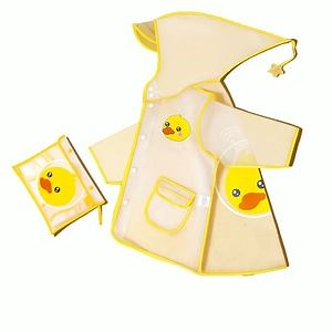 [Hot Item] Cheap Children Kids Boys Girls Transparent Waterproof EVA Long Rain Coat