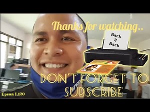 How to print back to back using Epson L120 printer - Bisaya Tutorials