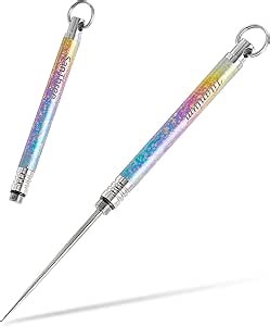 SanThree Titanium Toothpick EDC Tool, Portable Reusable Metal Toothpicks Gifts for Women Men Girlfriend Boyfriend, Multicolor