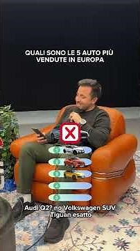 Le 5 AUTO più VENDUTE in EUROPA nel 2025! 💰🔥🚘