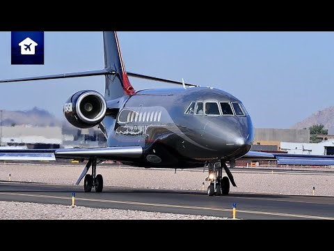 Close Up Private Jet Action at Scottsdale | Live ATC