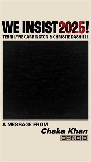 1.4K views · 108 reactions | Thank you @chakakhan for your reflections on Max Roach and your insistence on honesty, integrity and love! What a world this would be if those things were ingrained in all! Much love and gratitude to you for your contribution to this campaign and for your support for this project, and over the years! #weinsist2025 | Terri Lyne Carrington | Facebook