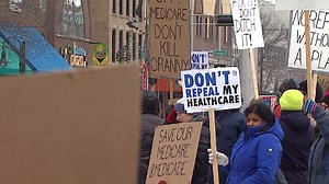 Protesters in downtown Appleton fight to save Obamacare