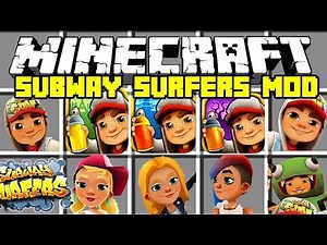 Minecraft SUBWAY SURFERS MOD | SUBWAY SURFERS CHALLENGE IN MINECRAFT! | Modded Mini-Game