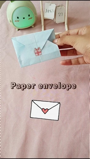 💌 Easy paper envelope💌✨ #diy envelope 📰✂️ #secrethacks #shortvideos #handmade #fyp