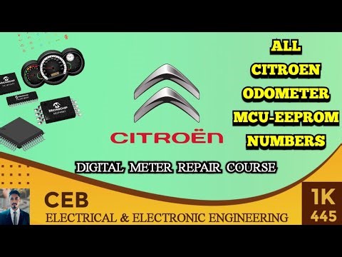 All CITROEN odometer eeprom & mcu numbers | CITROEN cluster repair