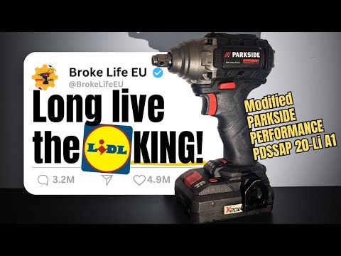 The 👑 KING of impacts! Parkside Performance PDSSAP A1 20-Li modified to fit both sockets and bits