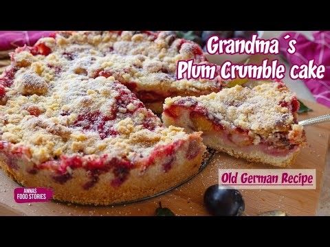 Grandma´s easy and delicious 🥰👍 plum crumble cake - traditional german recipe