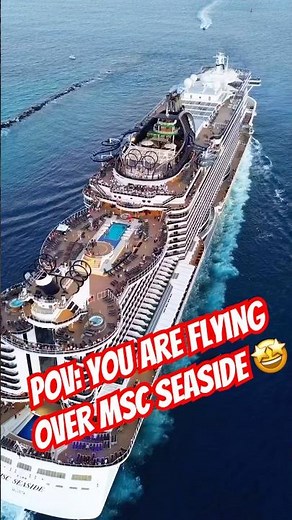 MSC Seaside Departs Miami: Stunning Drone Footage