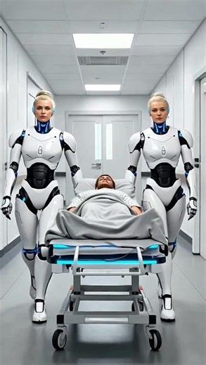 A Futuristic Hospital: Robot Nurse taking care of Patient