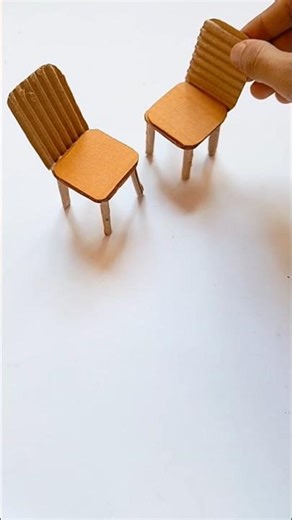 Diy card board chair and table craft//Diy crafting hacks//#diy #craftycorner #shorts #craftyideas