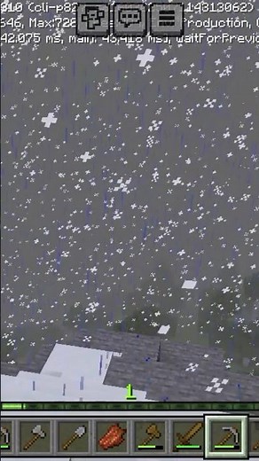 Minecraft main barf ki barish kaise kare #viral #shorts #trendinga