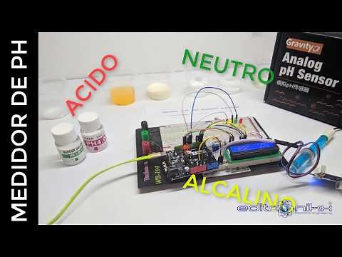 how to measure and indicate the pH of liquids with arduino and LCD