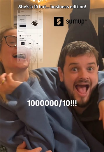 100000/10 for using @SumUp: Payments and POS !! A small business dream, with a free app, invoicing and expenses all in one place, free buisness Mastercard AND tap to pay feature so you can take payments on the go, meaning you never have to miss out on a sale ever again!! #sumup #smallbusiness #taptopay