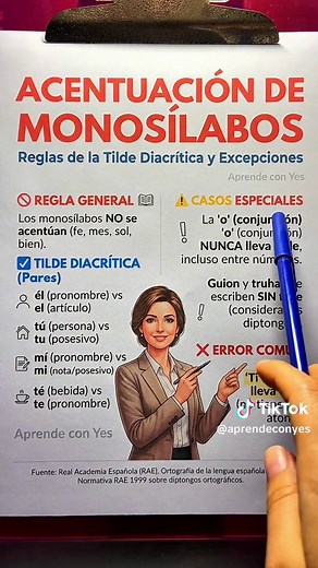 Acentuación de monosílabos en español