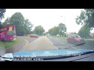 How to use Filter Lane in the driving test.
