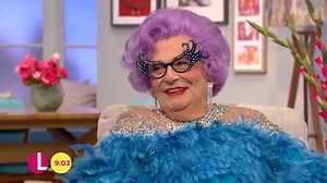 Dame Edna Everage on Australia, Retirement, and Laughing at Others! The fabulous Dame Edna Everage chats about her role in Absolutely Fabulous, Australia, and retirement. Plus, she reveals her special ability to laugh at the misfortunes of others! | Celebs Up Close