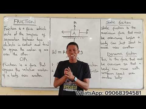 Friction | Types of Friction | Calculations | Full JAMB Tutorial Class (JAMB/WAEC/PUTME) #jamb2026